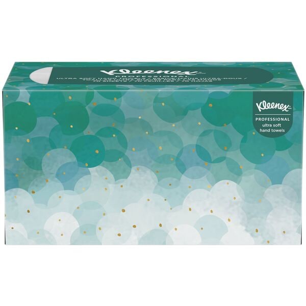 Papierhandtcher Kleenex Ultra Soft Pop-Up 1-lagig, wei, 22,5 cm x 26 cm aus Zellstoff mit Interfold - 1260 Blatt gesamt