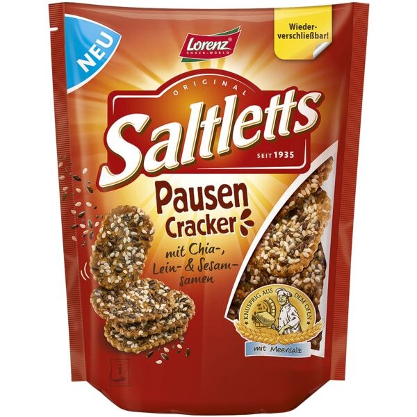 Lorenz 16er-Pack Laugengebck Saltletts PausenCracker 100 g