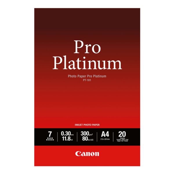 Canon Fotopapier Pro Platinum PT-101 DIN A4