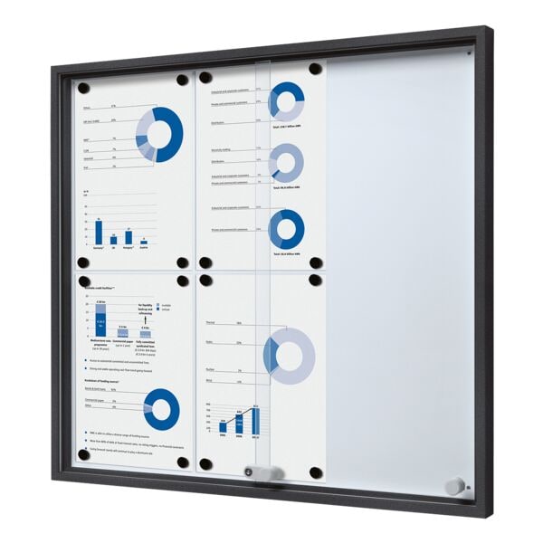 Showdown Displays Abschliebarer Schaukasten SLIM 6x A4