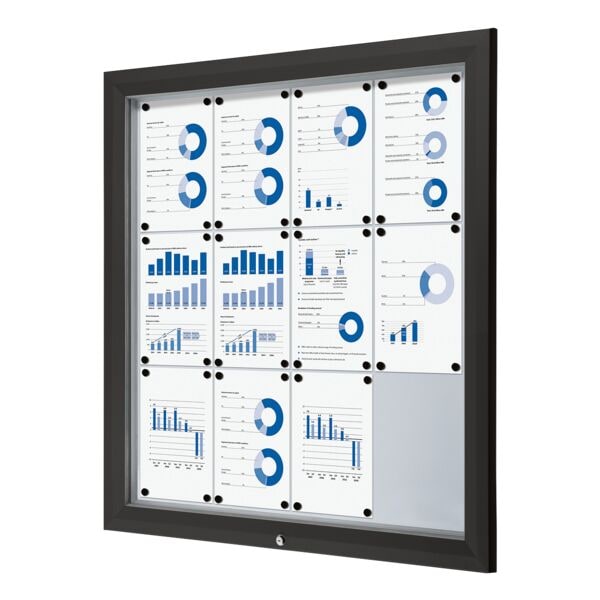 Showdown Displays Abschliebarer Schaukasten Premium 12x A4