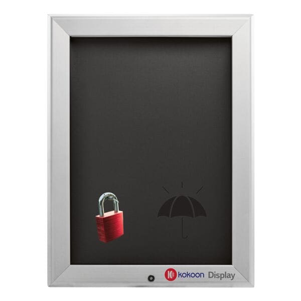 kokoon Display Klapprahmen A4 Aluminium abschliebar
