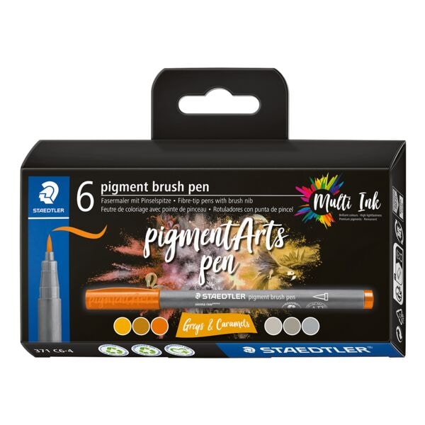 Staedtler 6 Fasermaler pigment brush pen