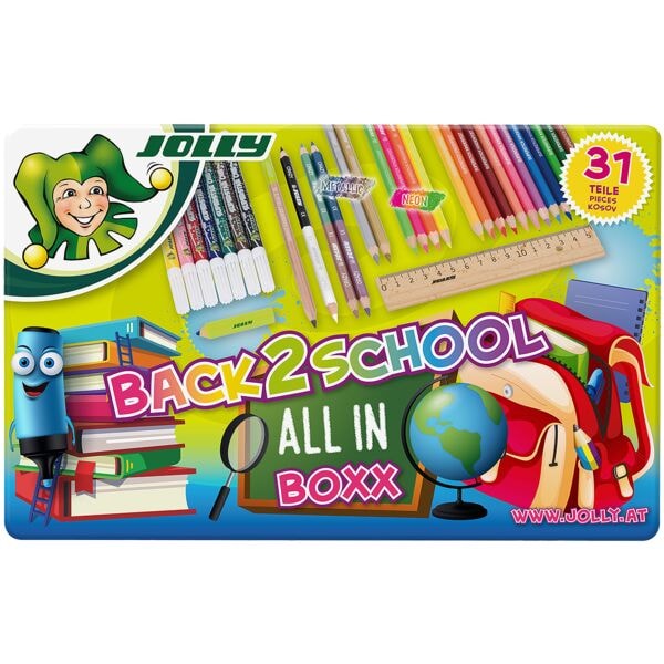 JOLLY 31-teiliges Mal-Set »BACK2SCHOOL«