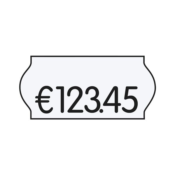 36er-Pack Preisauszeichnungsetiketten 26 x 12 mm wei permanent (je 1500 Stck)