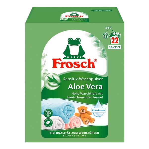 Frosch Waschpulver Aloe Vera Sensitiv 22 WL