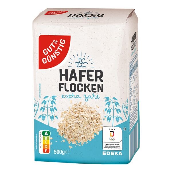 Gut und Gnstig Haferflocken extra zart 500g
