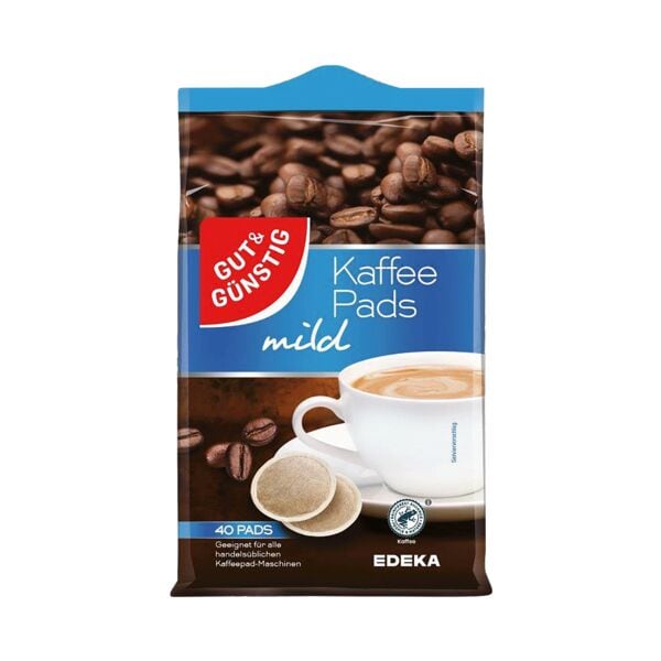 Gut & Gnstig mild Kaffeepads 40 Stck