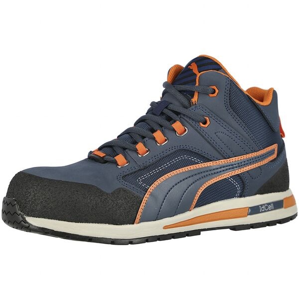 PUMA S3 Sicherheitshochschuh CROSSTWIST MID Gre 42 blau/orange