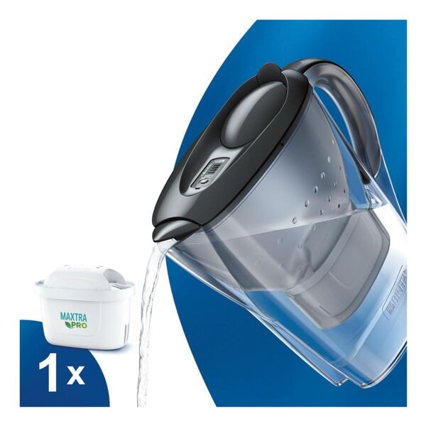 BRITA Tischwasserfilter Marella graphit 2,4 Liter mit MAXTRA PRO