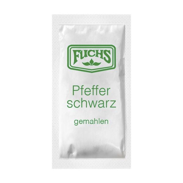 Fuchs Pfeffer schwarz gemahlen 2000 Portionen Mini-Sachets