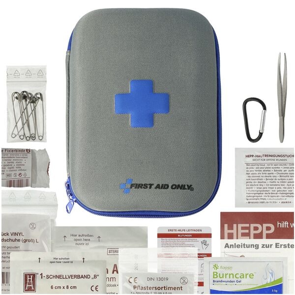 First Aid Only Erste-Hilfe-Tasche Hardcase ohne DIN grau