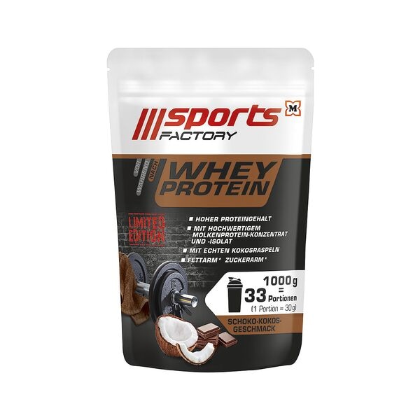 Sports FACTORY Proteinpulver Whey Kokos 1,0 kg