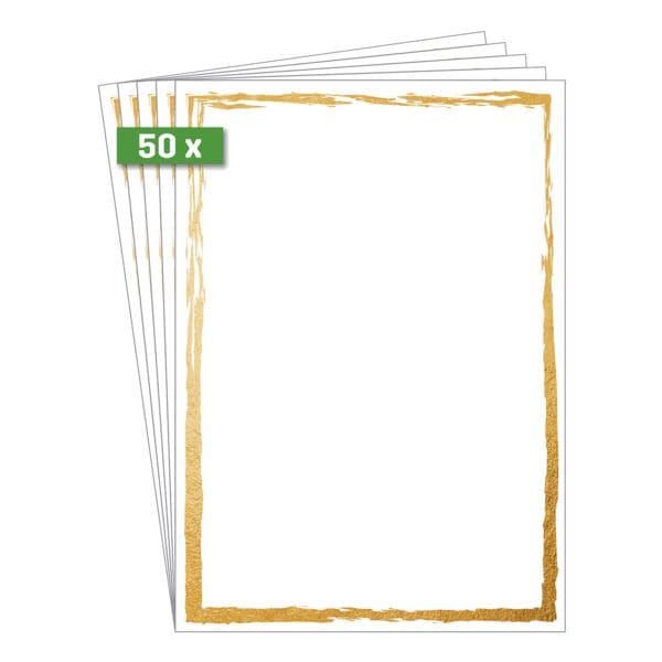Sigel Motiv-Papier A4 Golden frame