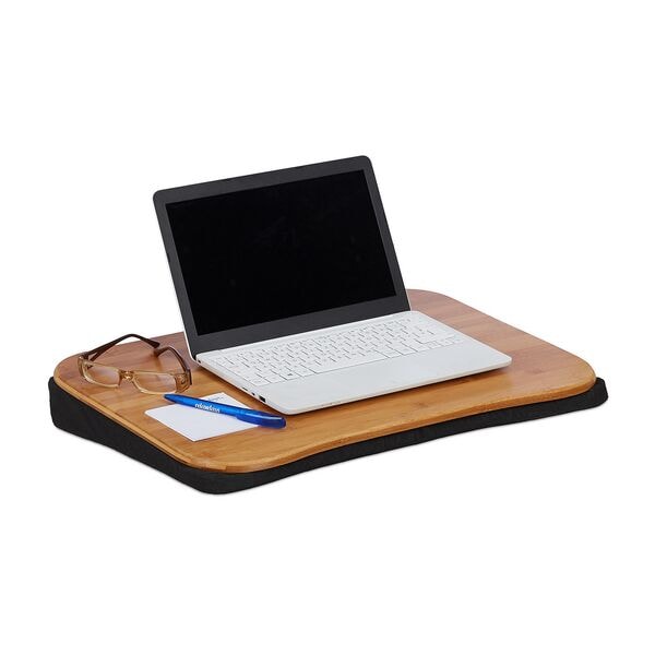 relaxdays Laptopkissen Bambus