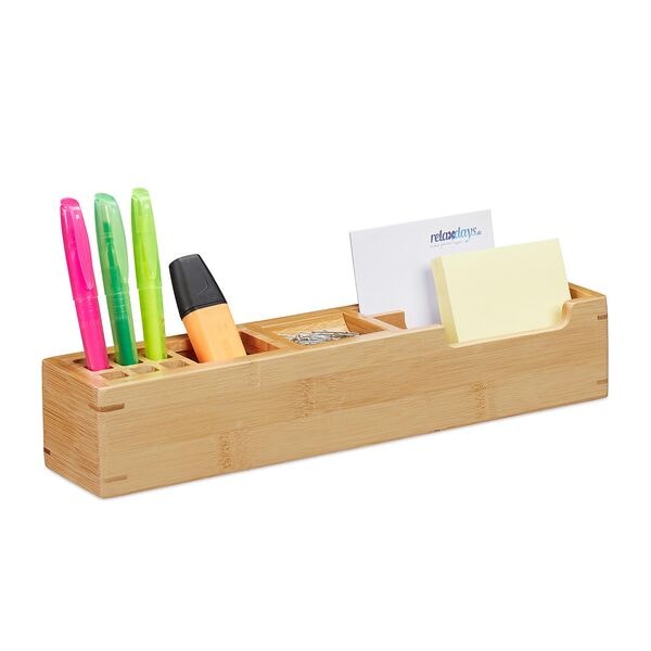 relaxdays Schreibtisch Organizer viele kleine Fcher