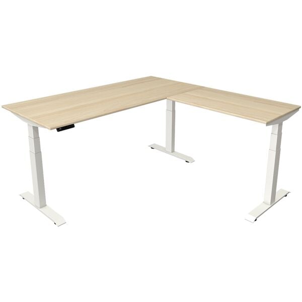 Kerkmann Winkelschreibtisch »Move 4« 180 cm, T-Fuß weiß