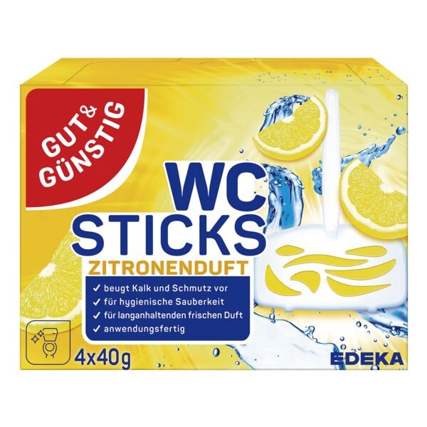 Gut und Gnstig 4x WC-Sticks Lemon