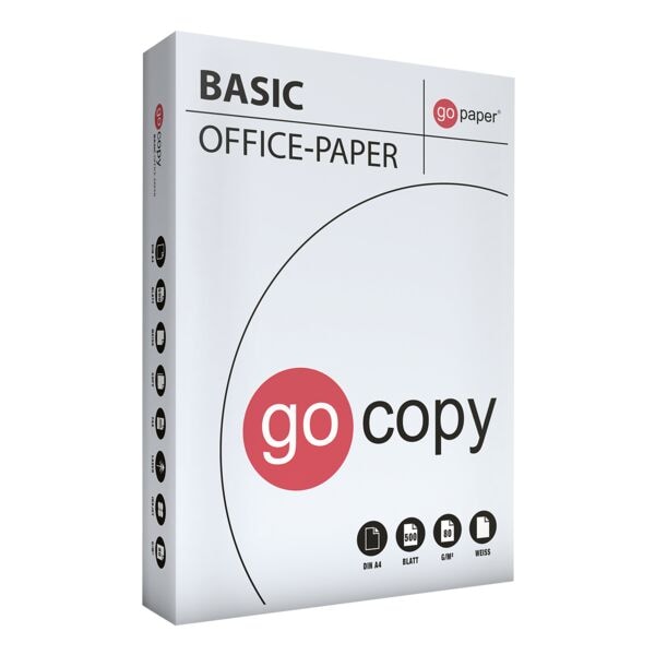 Recyclingpapier A4 Basic Pro - 500 Blatt gesamt, 70 g/m