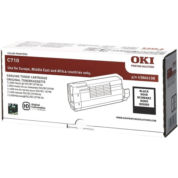 OKI Toner »44318608« schwarz