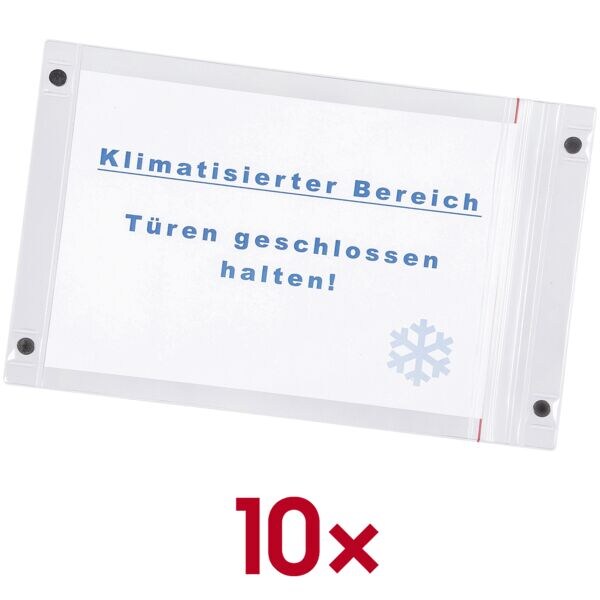 EICHNER 2x 5 PVC-Magnetsichttasche A4 hoch