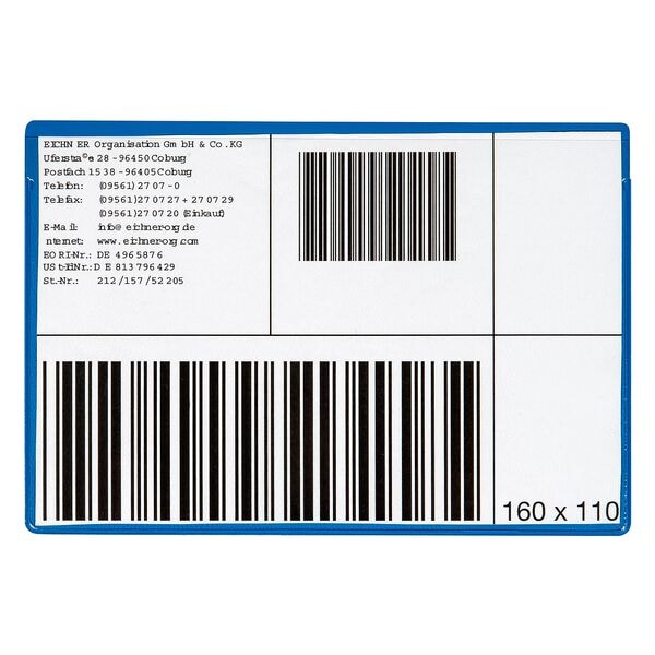 EICHNER 3x 10 PVC-Magnettaschen - 160x110 mm