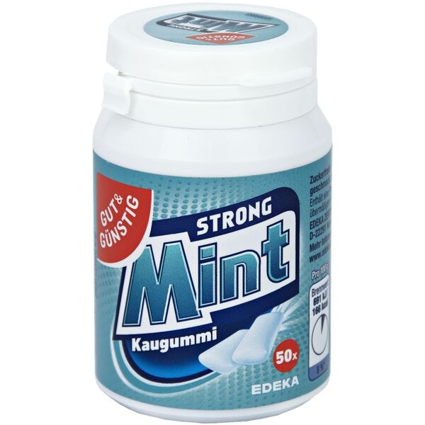 Gut und Gnstig Kaugummi Strong Mint 70,5g