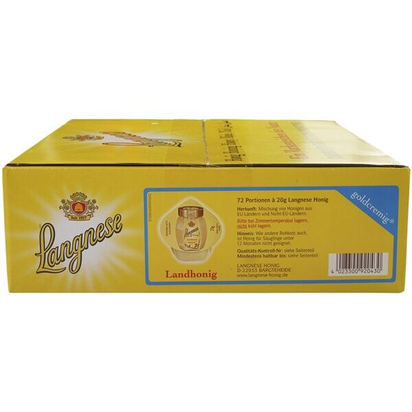 Langnese 72er-Pack Honig Landhonig goldcremig 20 g