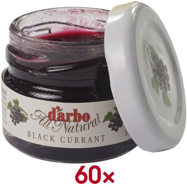 d'arbo 60er-Pack Konfit�re �Naturrein Schwarze Johannisbeer� 28 g