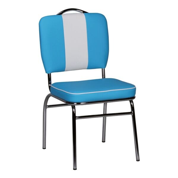 Wohnling Esszimmerstuhl American Diner Vintage-Design Kunstleder