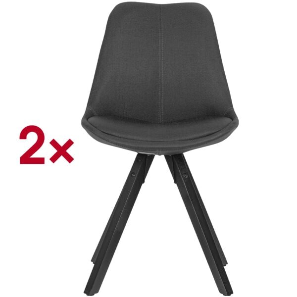 Wohnling 2er-Set Esszimmerstühle Kunststoff