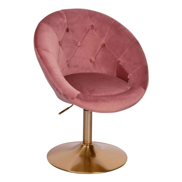 Wohnling Besuchersessel / Clubsessel Samt drehbar