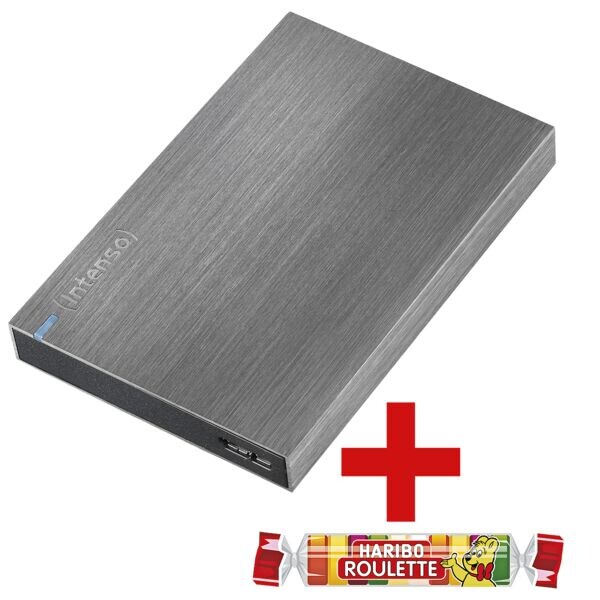Intenso Memory Board 2 TB, externe HDD-Festplatte, USB 3.0, 6,35 cm (2,5 Zoll), inkl. Fruchtgummi Roulette 25 g