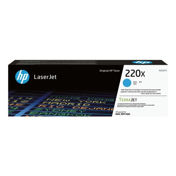 HP Toner 220X cyan HC