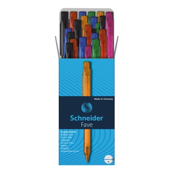 50x Kugelschreiber Schneider Fave 770 farbig sortiert, dokumentenecht