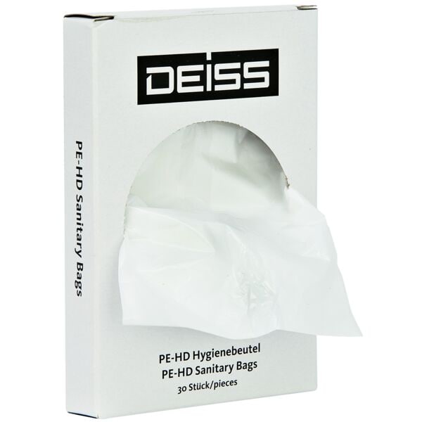 Deiss 30 Hygienebeutel in Spenderbox »STANDARD®« aus HDPE weiß Deiss 30 Hygienebeutel in Spenderbox »STANDARD®« aus HDPE weiß