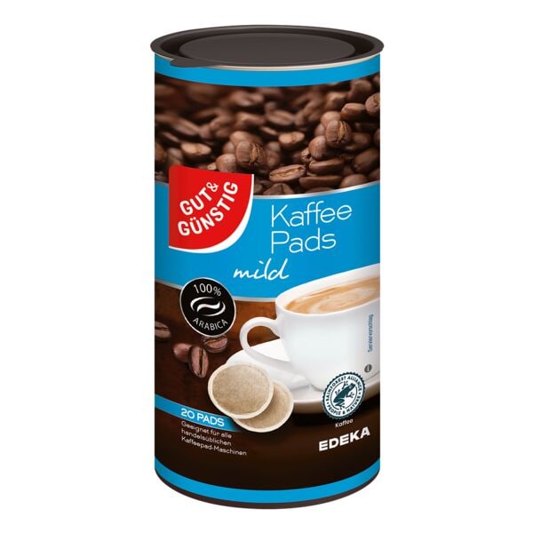 Gut und Gnstig Kaffeepads mild 20 Pads