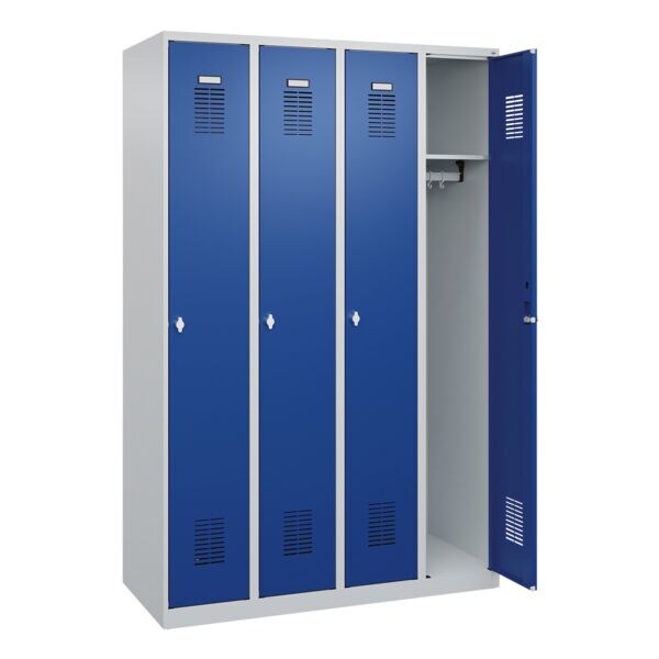 CP Spind Basis PLUS, 4x1, Stahl, bodenstehend, 120 x 185 cm