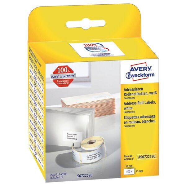 Avery Zweckform Rollenetiketten »AS0722520«