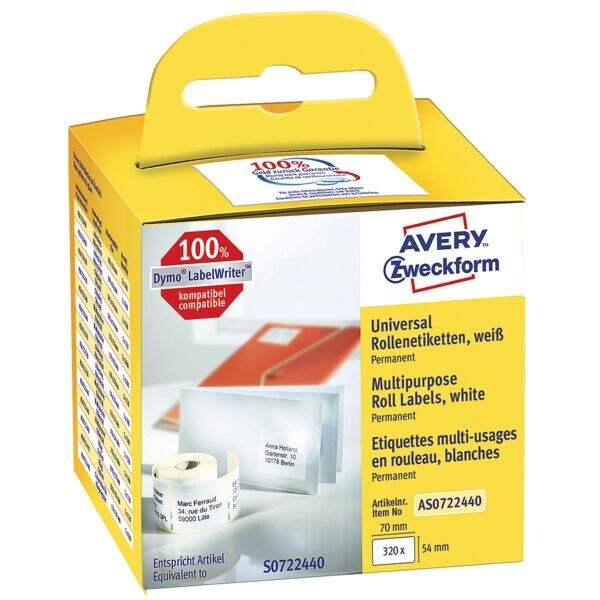Avery Zweckform Rollenetiketten »AS0722440«