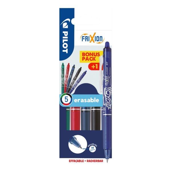 4+1 Bonuspack Tintenroller »FriXion Clicker 0.7« radierbar 4+1 Bonuspack Tintenroller »FriXion Clicker 0.7« radierbar