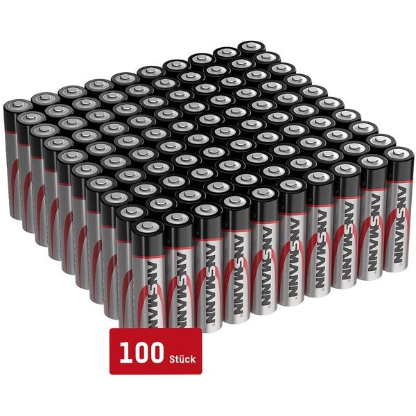 Ansmann 100er-Pack Batterien Micro AAA 1,5 V