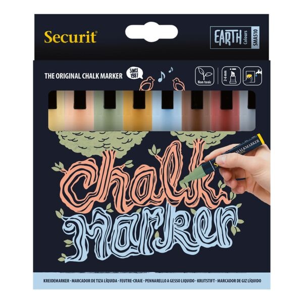 Securit 8er-Pack Kreidestifte »CHALKMARKERS« 2-6 mm Securit 8er-Pack Kreidestifte »CHALKMARKERS« 2-6 mm