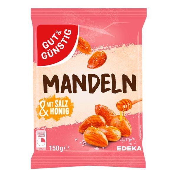 Gut und Gnstig Mandeln mit Honig und Salz 150 g