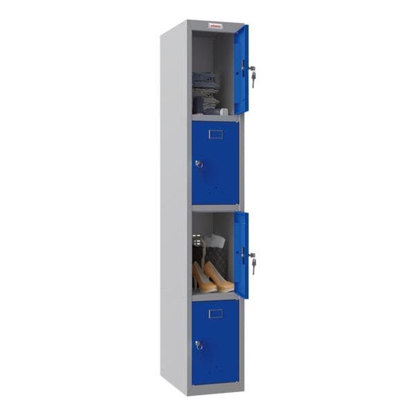Phoenix Spind PL1430G, 1x4, Stahl, bodenstehend, 30 x 183 cm Phoenix Spind PL1430G, 1x4, Stahl, bodenstehend, 30 x 183 cm