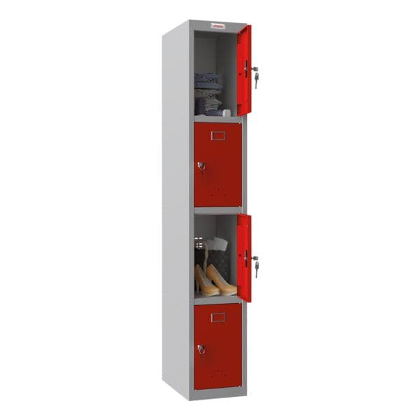 Phoenix Spind PL1430G, 1x4, Stahl, bodenstehend, 30 x 183 cm