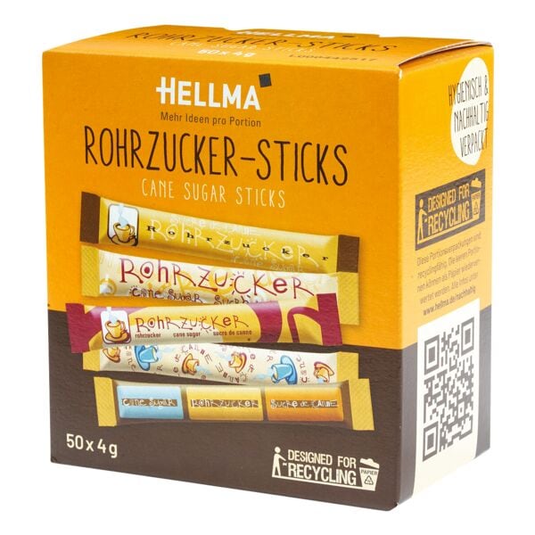 Hellma 50er-Pack Rohrzucker Sticks