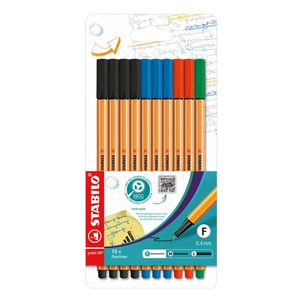 STABILO Fineliner-Set point 88® - Office, 0,4mm