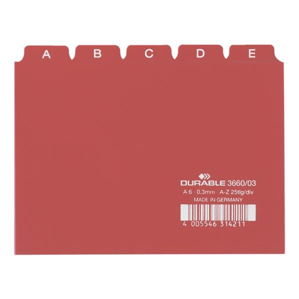 Durable Leitregister A6 (105 x 148 mm), A-Z