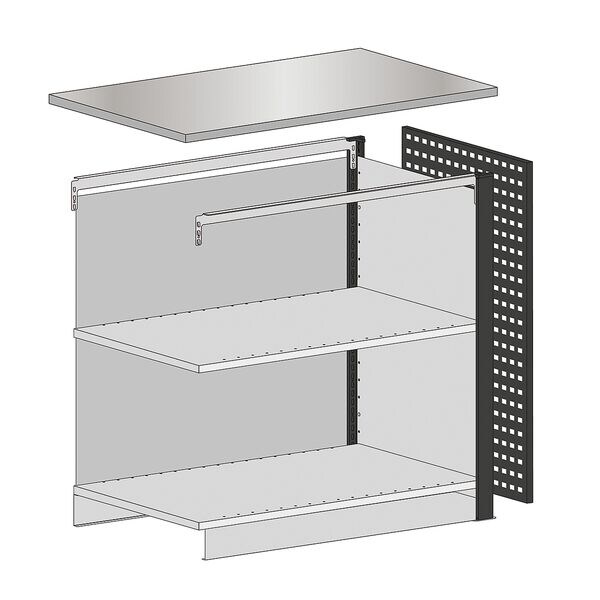 SCHULTE Lagertechnik Theken-Endmodul 1000 ohne Arbeitsplatte MULTIplus